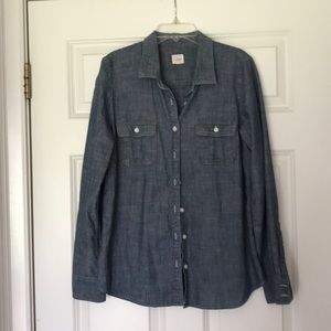 J Crew chambray perfect shirt